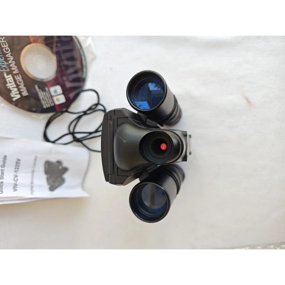 Vivitar DigiCam 8.0 Mega Pixel 2 in 1 Binocular‎ & Camera Black Open Box 12x25